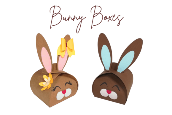 Easter Bunny Boxes 3D SVG for Handmade Creators