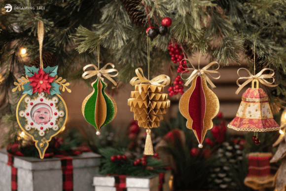 Festive Ornaments SVG Bundle for Christmas Branding
