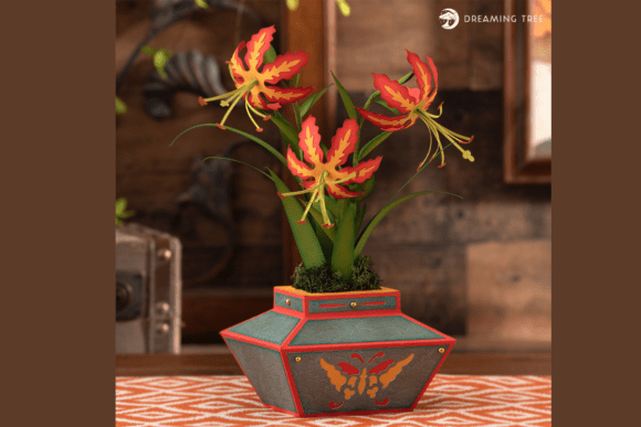 Flame Lily Planter SVG Review