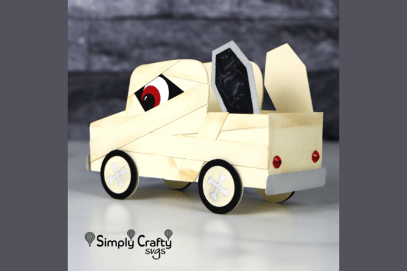 Halloween Mummy Car Treat Box SVG: 3D SVG Design Review