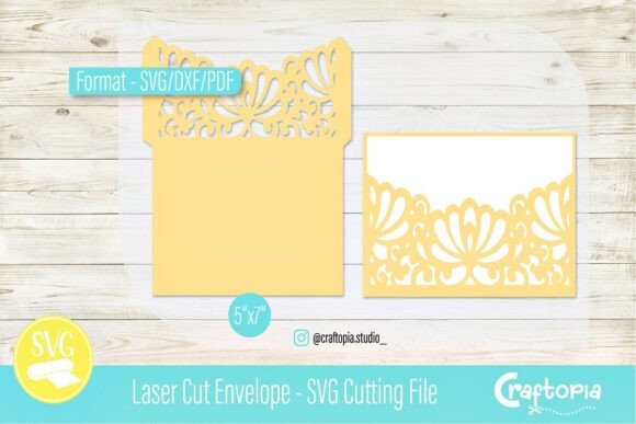 Laser Cut Envelope – 3D SVG for Cards And Invites