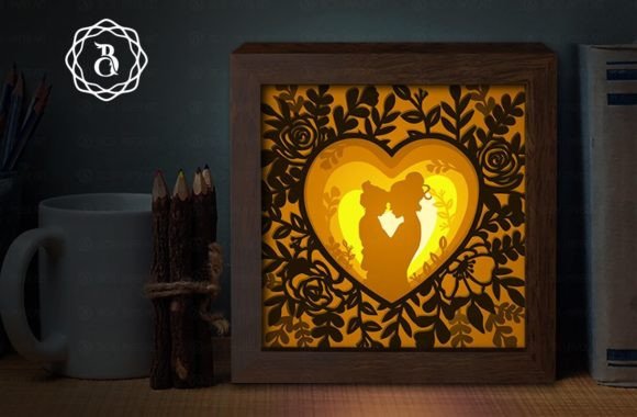 Mom and Baby Shadow Box: A 3D SVG Review for Sellers