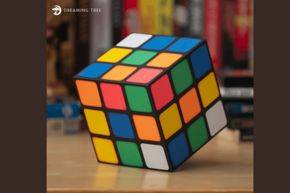 Riddle Cube Gift Box SVG for 3D Paper Sculptures