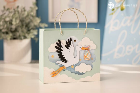 Special Delivery Bag SVG: 3D Baby Design