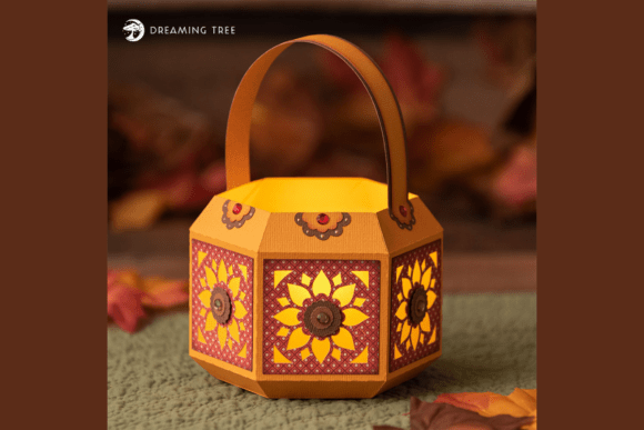 Sunflower Tea Light Lantern SVG: A 3D SVG Objects Review