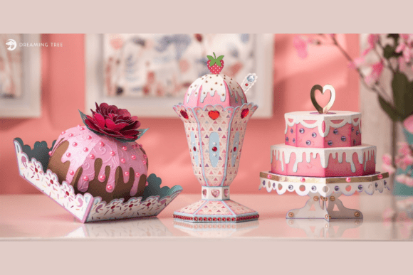 Sweet Treats SVG Bundle: 3D SVG Centerpieces