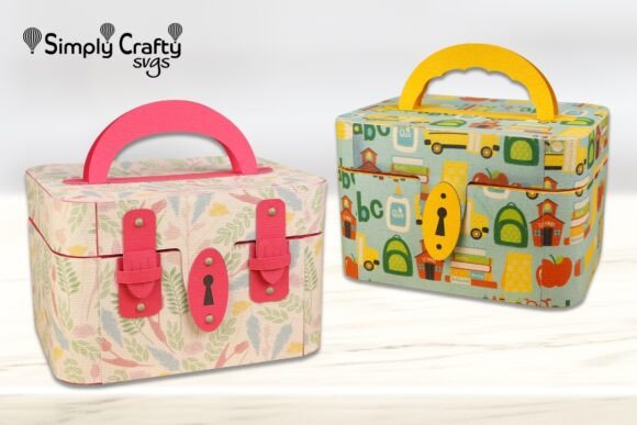 Vintage Vanity Case SVG: 3D SVG Objects for Editorial Polish