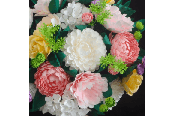 Virtues Foliage Flower Bouquet: 3D SVG for Floral Compositions